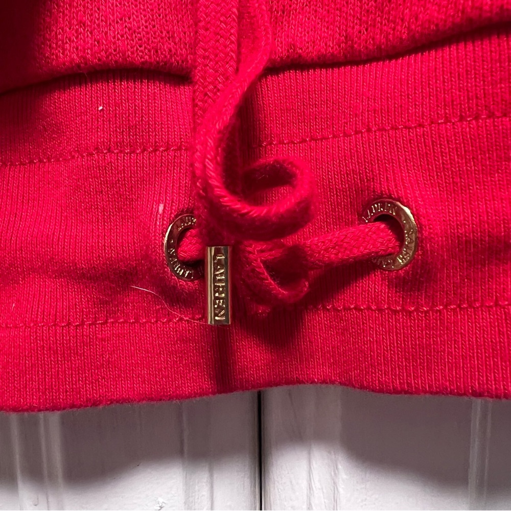Lauren Ralph Lauren Ruffled-cuff Sweater Red American Flag USA July 4th Medium - Picture 3 of 6